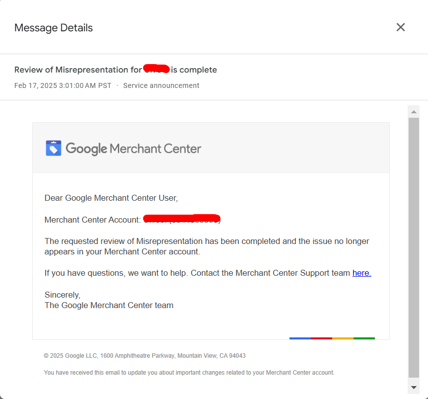 Misrepresentation Issue Fixed